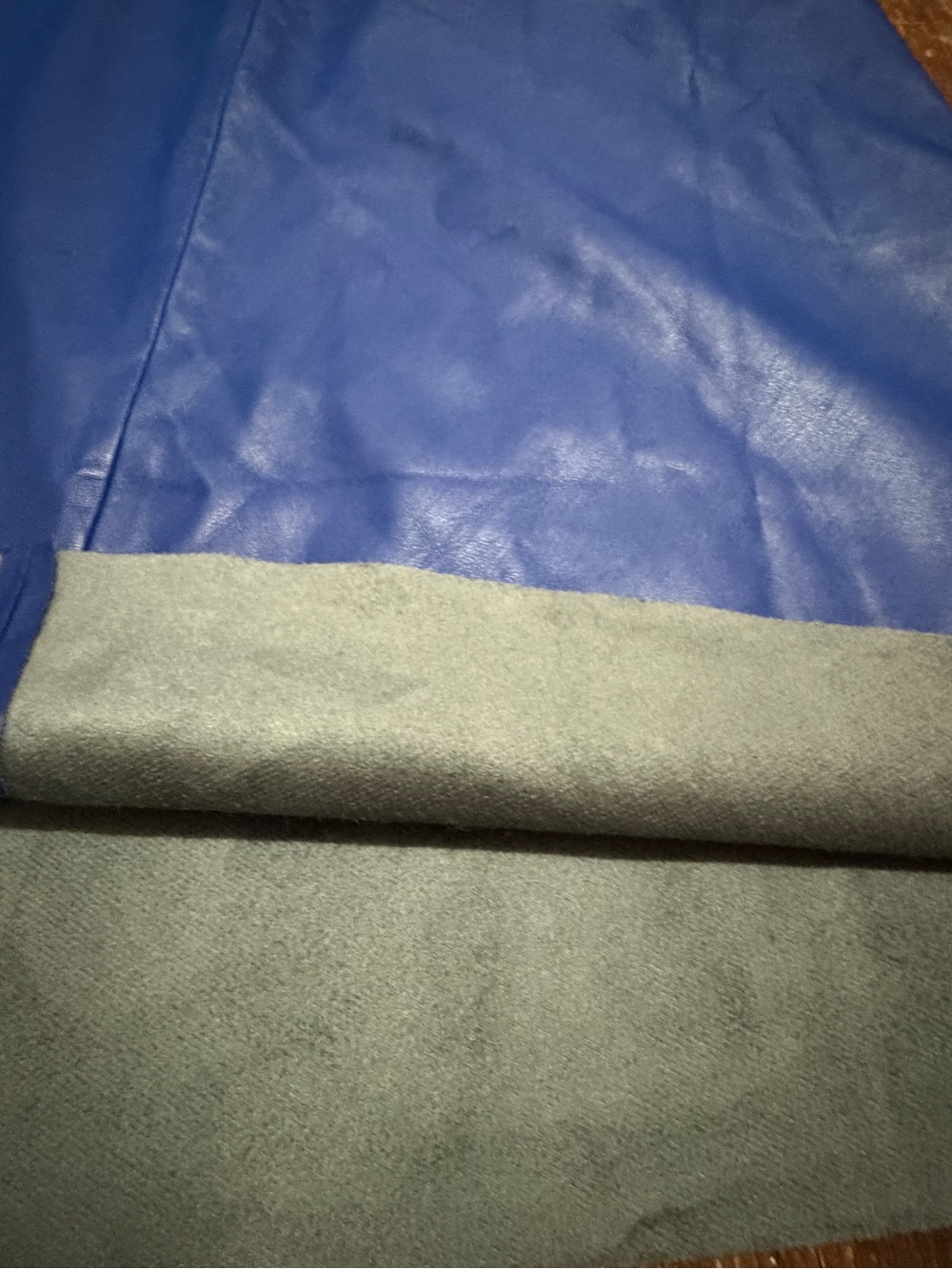 Zara Royal Blue Faux Leather midi Skirt - Picture 6 of 7